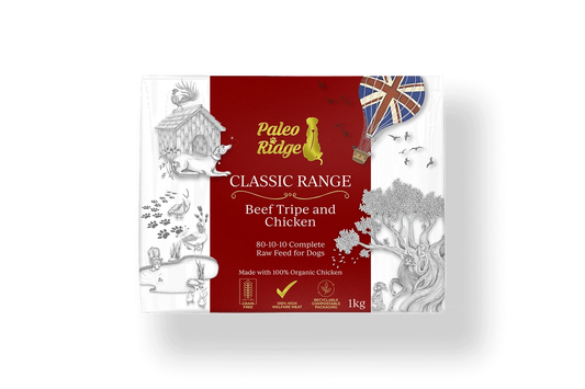 Paleo Ridge Classic Beef Tripe and Chicken 80/10/10 1KG