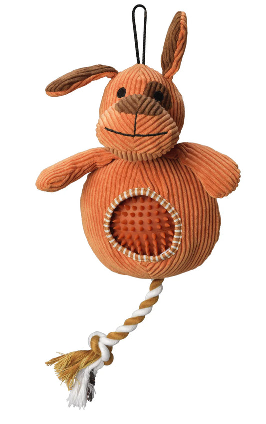 House of Paws Cord Toy with Spiky Ball Dog