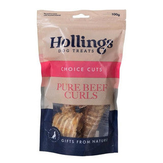 Hollings Pure Beef Curls 100g