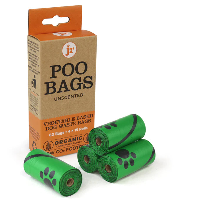 Poo Bags Organic 60 bags (4 rolls of 15 bags)