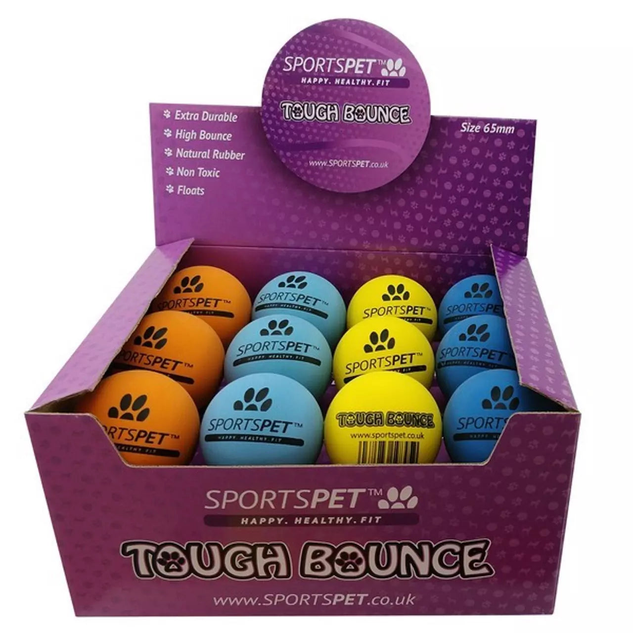 Sportspet Tough Bounce Ball 65mm