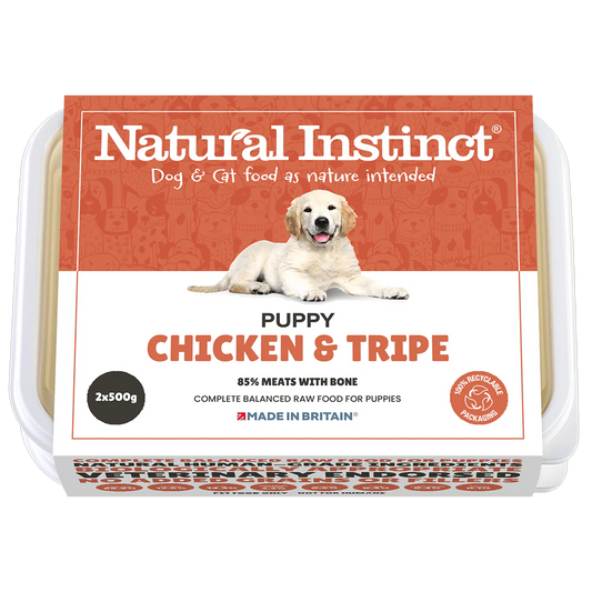 Natural Instinct Puppy, Chicken and Tripe 2 x 500g